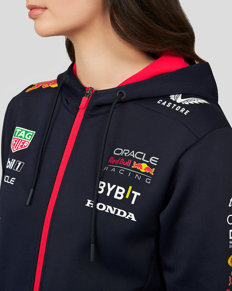 Damen Oracle Red Bull Racing Full Zip Hoodie – Night Sky