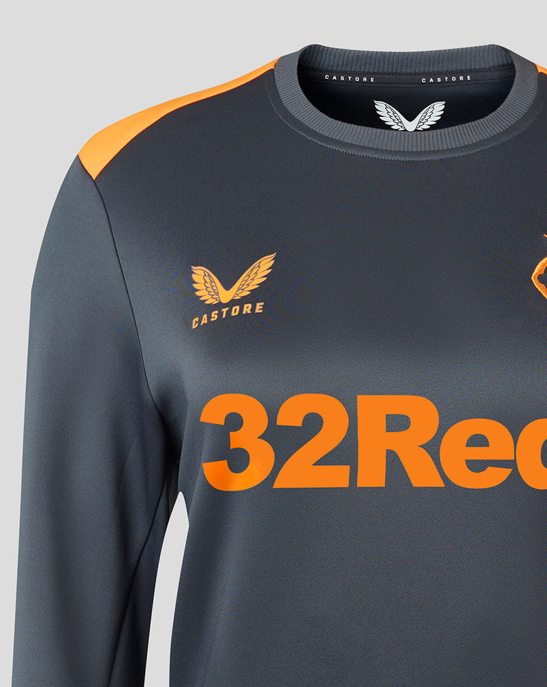 Damen Rangers 23/24 Trainings-Sweatshirt – Grau/Orange