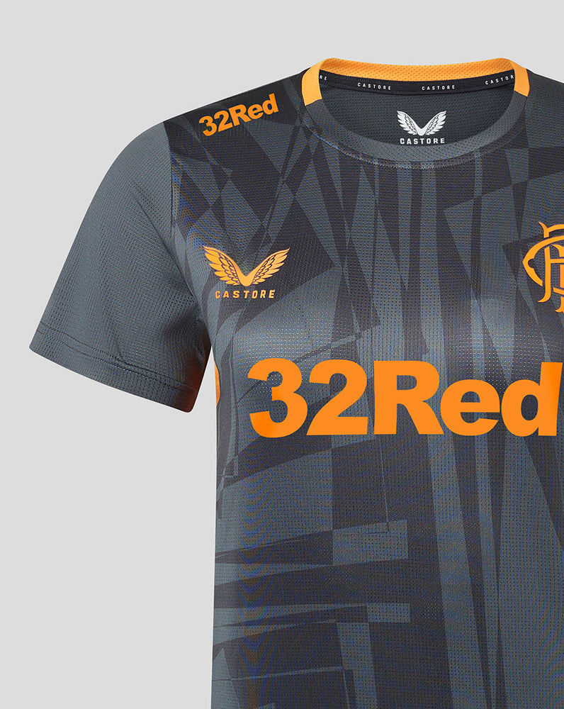 Damen Rangers 23/24 Trainings-T-Shirt – Grau/Orange