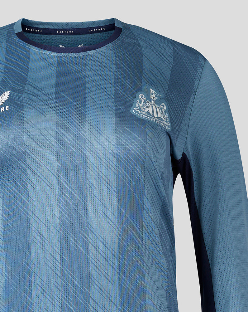 Newcastle Untied Langarm-Trainings-T-Shirt für 23/24-Spielerinnen für Damen – Blau