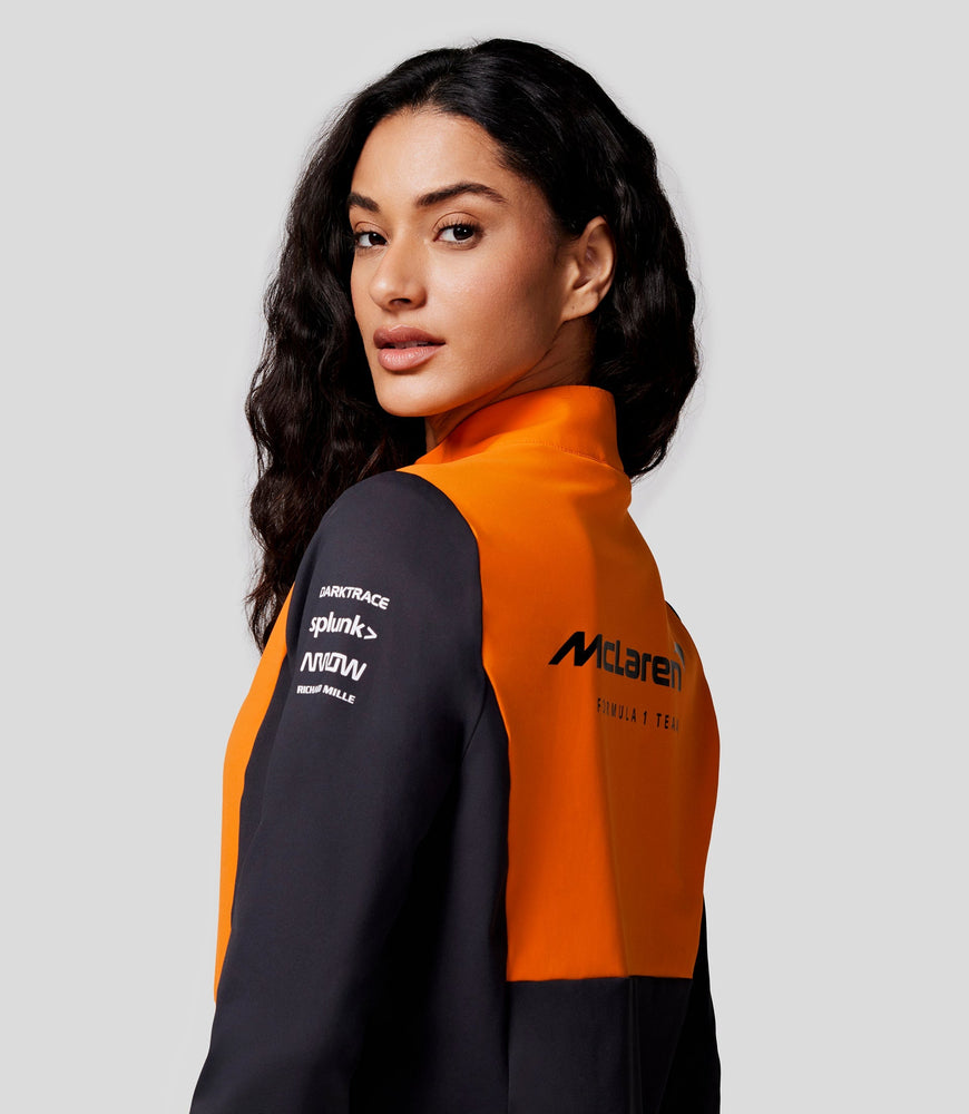 McLaren Offizielles Teamwear-Oberteil mit Viertelreißverschluss für Damen, Formel 1
