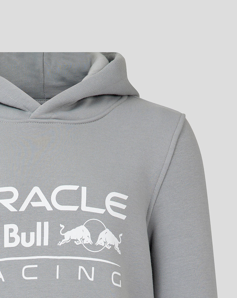 Junior Oracle Red Bull Racing Lifestyle Überkopf-Kapuzenpulli – Grau