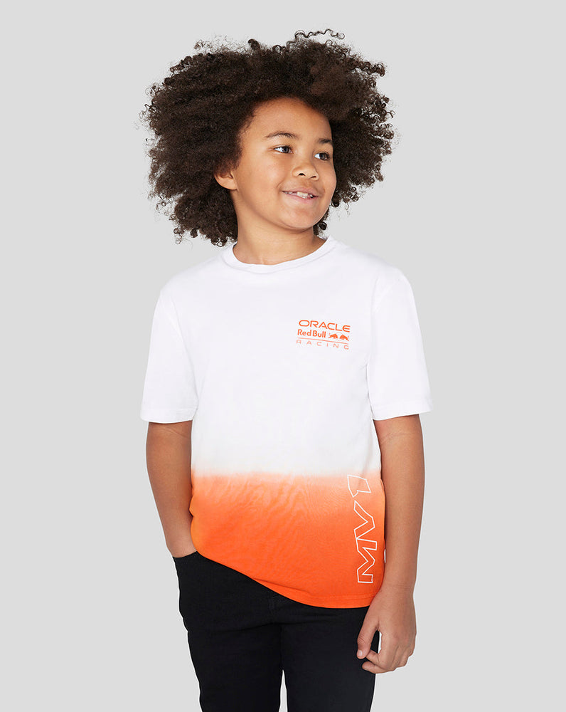 Junior Oracle Red Bull Racing Max Verstappen T-Shirt – Exotisches Orange