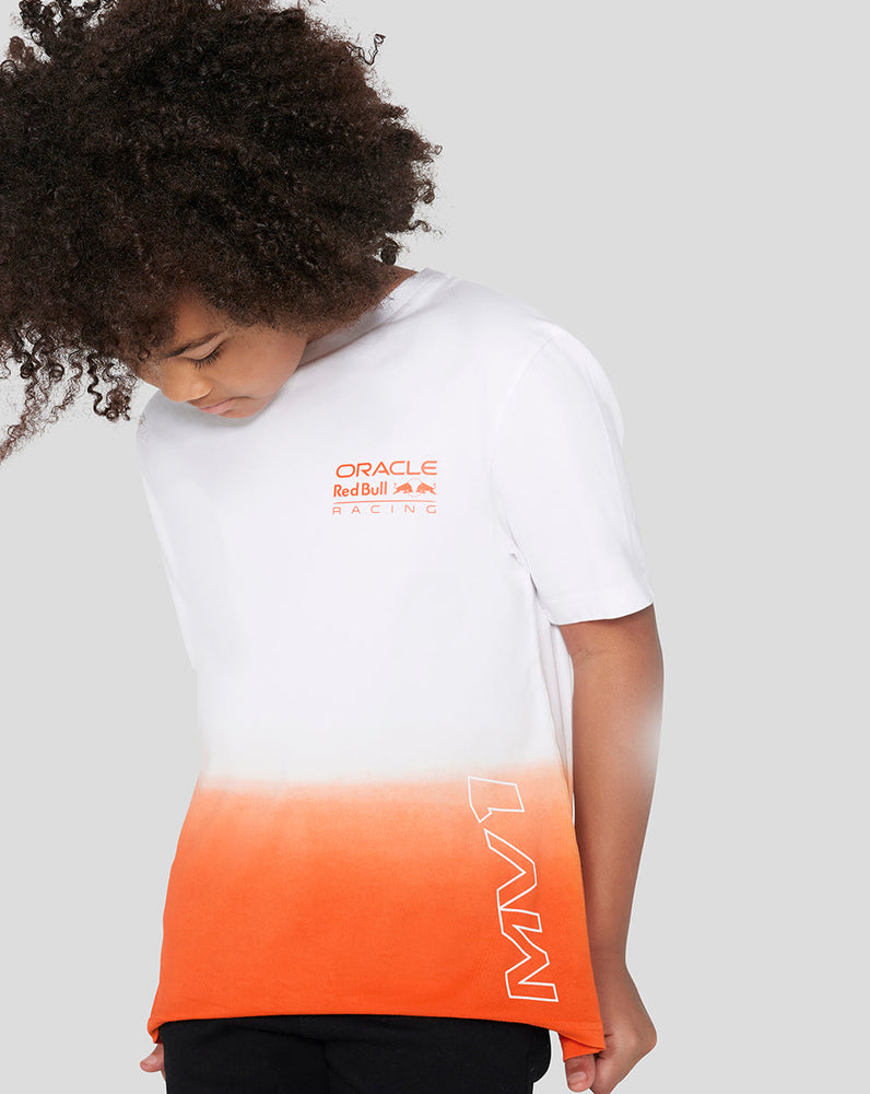 Junior Oracle Red Bull Racing Max Verstappen T-Shirt – Exotisches Orange