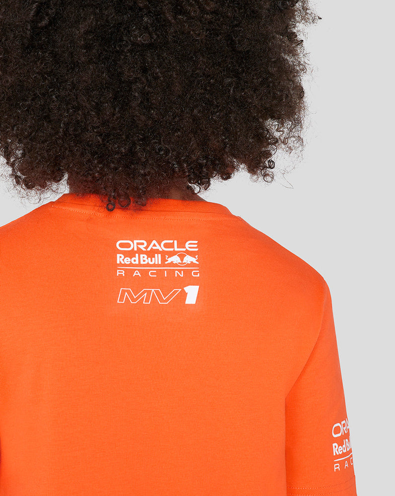 Junior Oracle Red Bull Racing Max Verstappen T-Shirt - Exotisches Orange