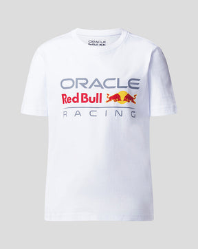 ORACLE RED BULL RACING JUNIOR LOGO-T-SHIRT MIT GROSSER FRONT - WEISS