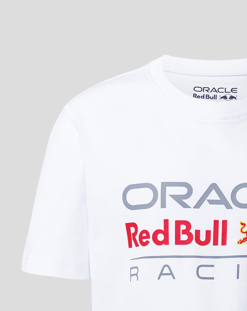 ORACLE RED BULL RACING JUNIOR LOGO-T-SHIRT MIT GROSSER FRONT - WEISS