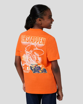 Junior Oracle Red Bull Racing Kurzarm Race T-Shirt – Exotisches Orange