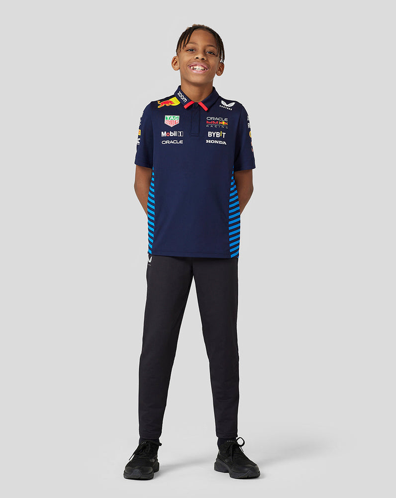 Oracle Red Bull Racing Junior Official Teamline Kurzarm-Poloshirt - Nachthimmel