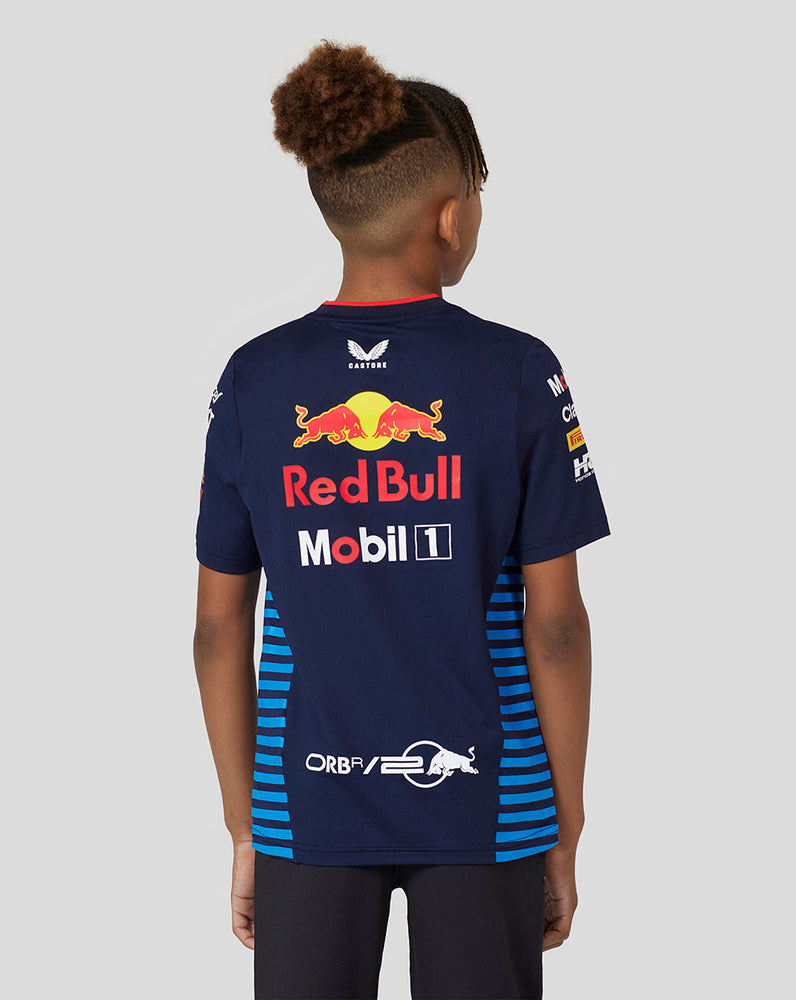 Oracle Red Bull Racing Junior Offizielles Teamline Set Up Tee - Nachthimmel