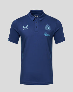 Blaues Newcastle Players Kurzarm-Poloshirt für Herren