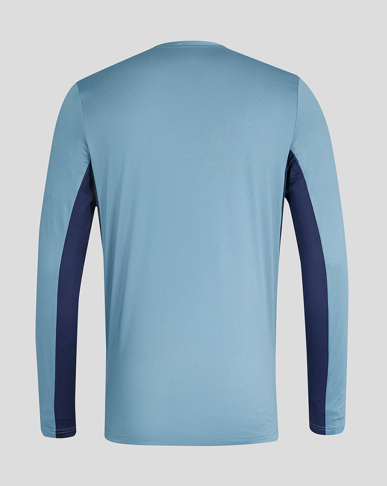 Langarm-Trainings-T-Shirt für 23/24-Spieler für Herren – Blau