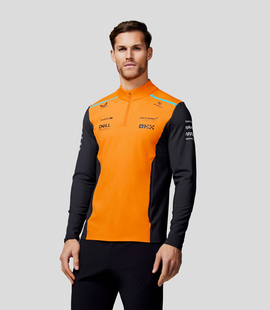 Offizielles McLaren Teamwear-Oberteil mit Viertelreißverschluss für Herren, Formel 1