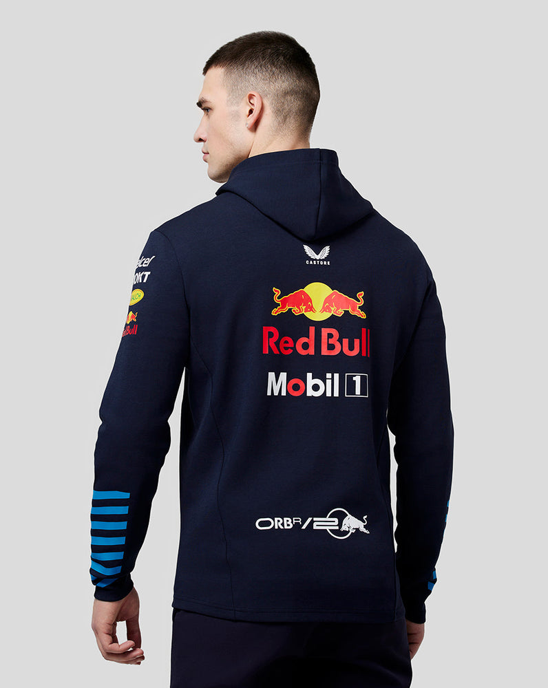 Oracle Red Bull Racing Herren Official Teamline Full Zip Hoodie - Nachthimmel