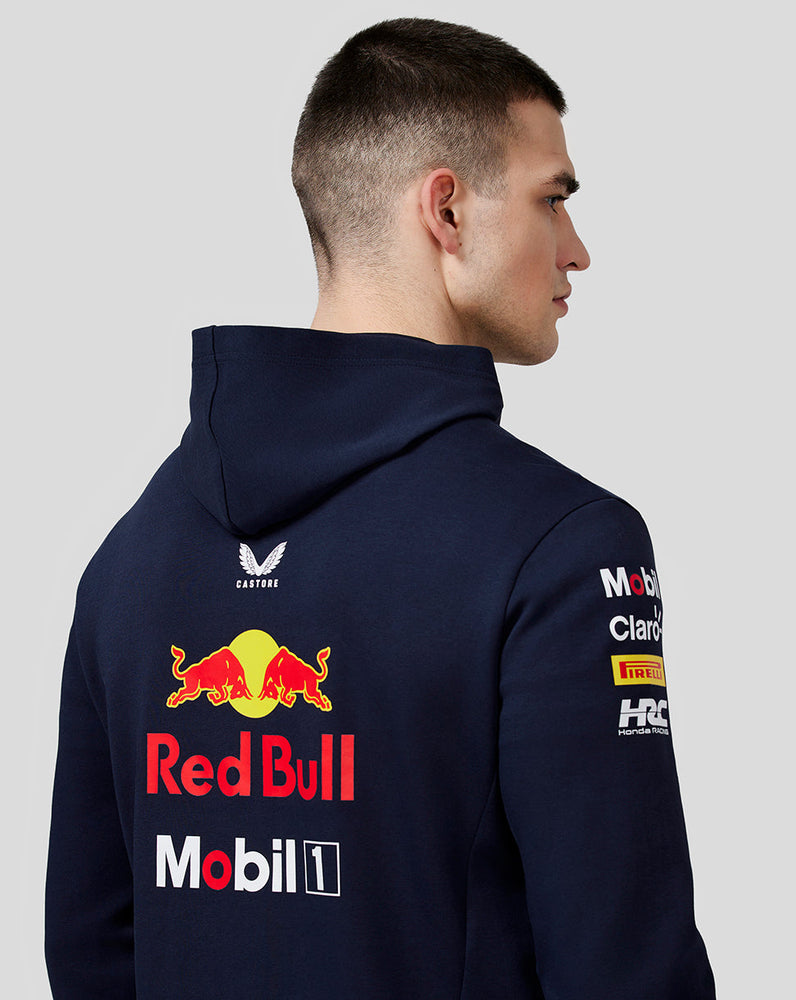Oracle Red Bull Racing Herren Official Teamline Full Zip Hoodie - Nachthimmel