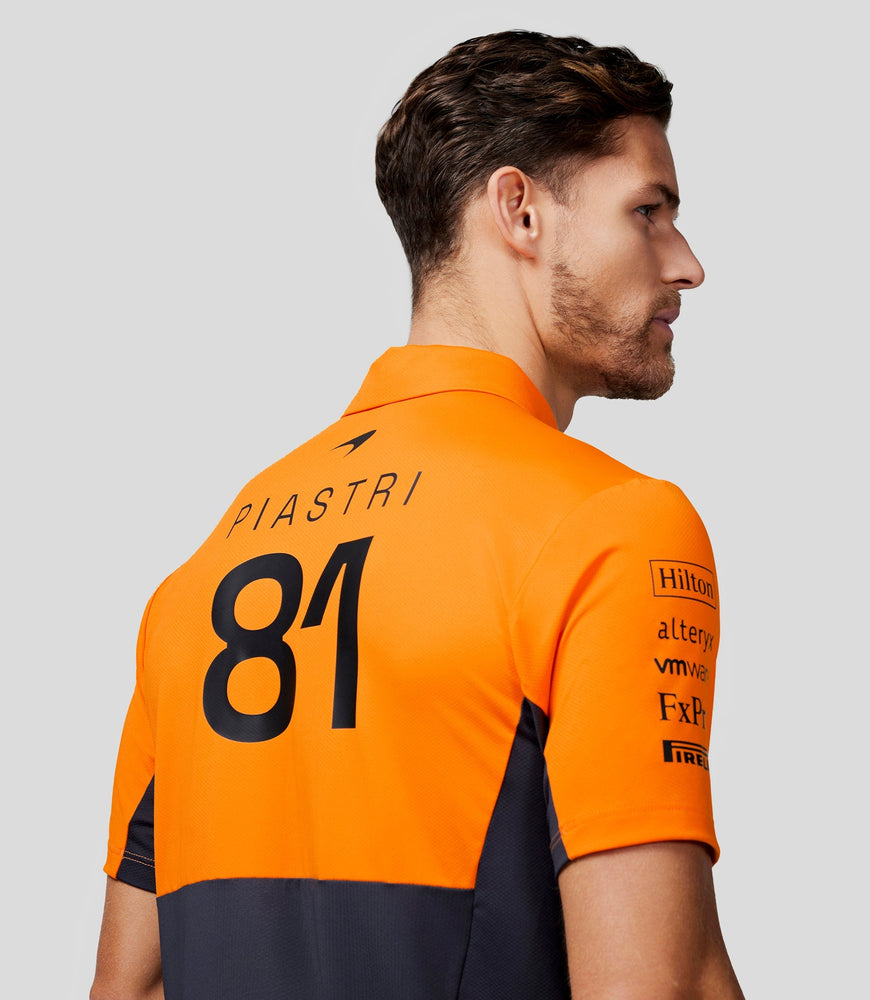 Herren McLaren Offizielles Teamwear-Poloshirt Oscar Piastri Formel 1