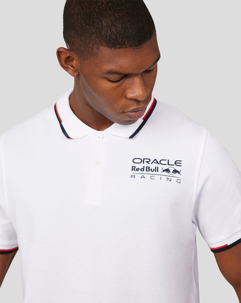 ORACLE RED BULL RACING UNISEX CORE POLO – WEISS