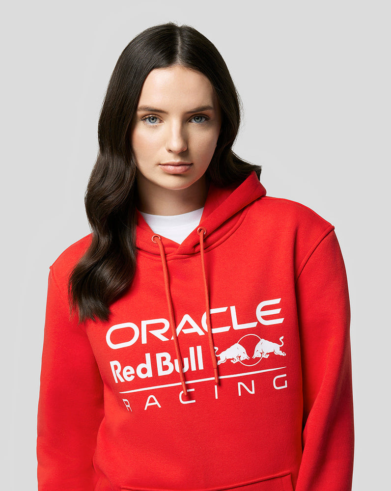 ORACLE RED BULL RACING UNISEX CORE OVERHEAD HOODIE – FLAME SCARLET