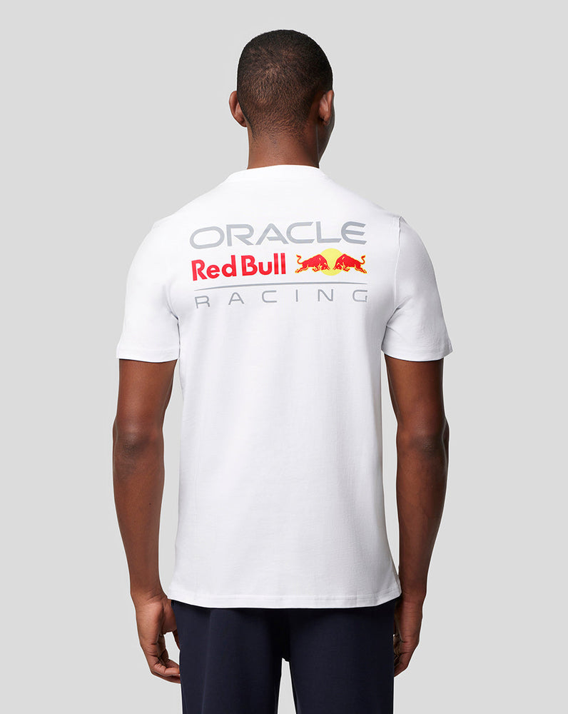 ORACLE RED BULL RACING UNISEX CORE T-SHIRT VOLLFARBIGES LOGO – WEISS