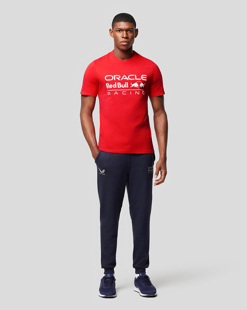 ORACLE RED BULL RACING UNISEX LOGO T-STÜCK MIT GROSSER FRONT – FLAME SCARLET
