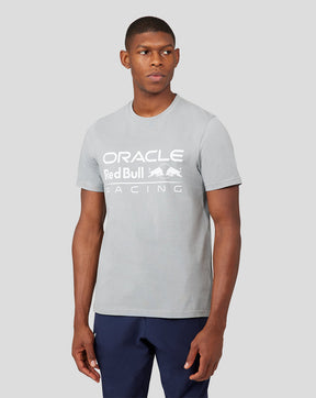 ORACLE RED BULL RACING UNISEX LOGO T-SHIRT MIT GROSSER FRONT - GRAU