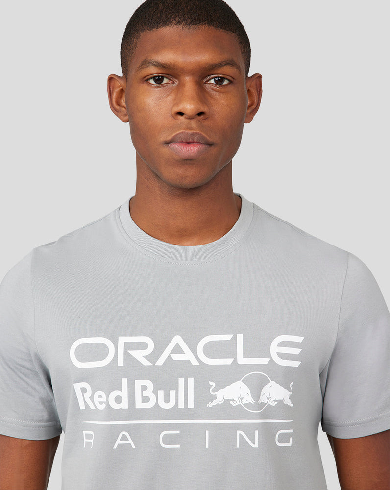 ORACLE RED BULL RACING UNISEX LOGO T-SHIRT MIT GROSSER FRONT - GRAU