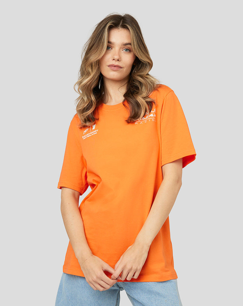 ORACLE RED BULL RACING Unisex-Kurzarm-T-Shirt Race – exotisches Orange