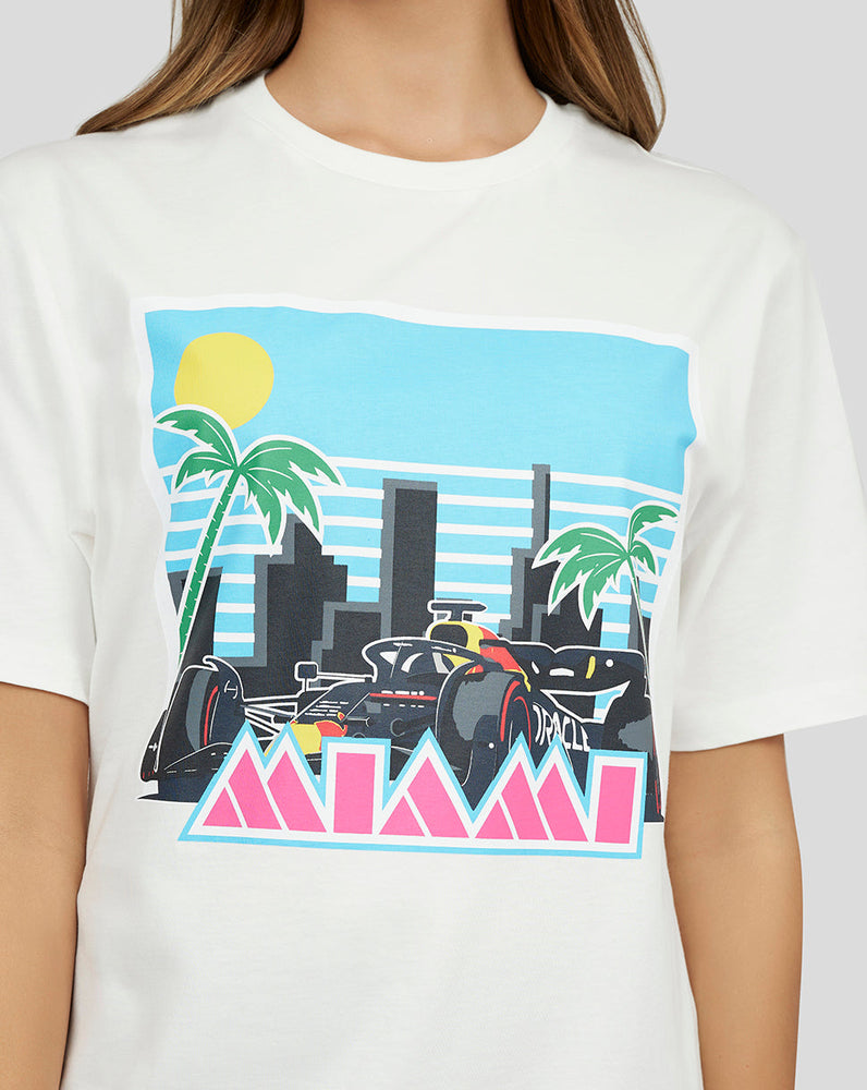 ORACLE RED BULL RACING UNISEX MIAMI KURZARM T-SHIRT – WEISS