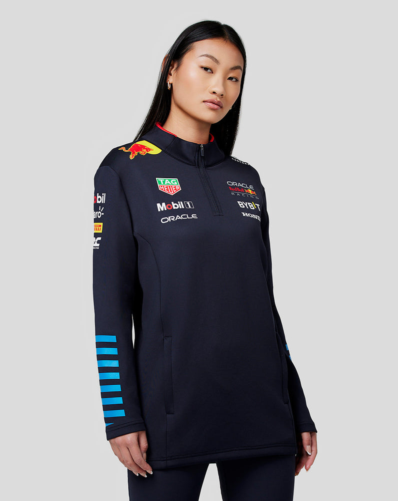 Oracle Red Bull Racing Unisex Official Teamline 1/4 Zip Midlayer - Nachthimmel